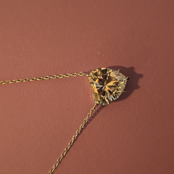 🌟 Melinda Maria I Love You More Diamondette Heart Necklace Silver NEW ✨️ FIRM - Picture 3 of 3